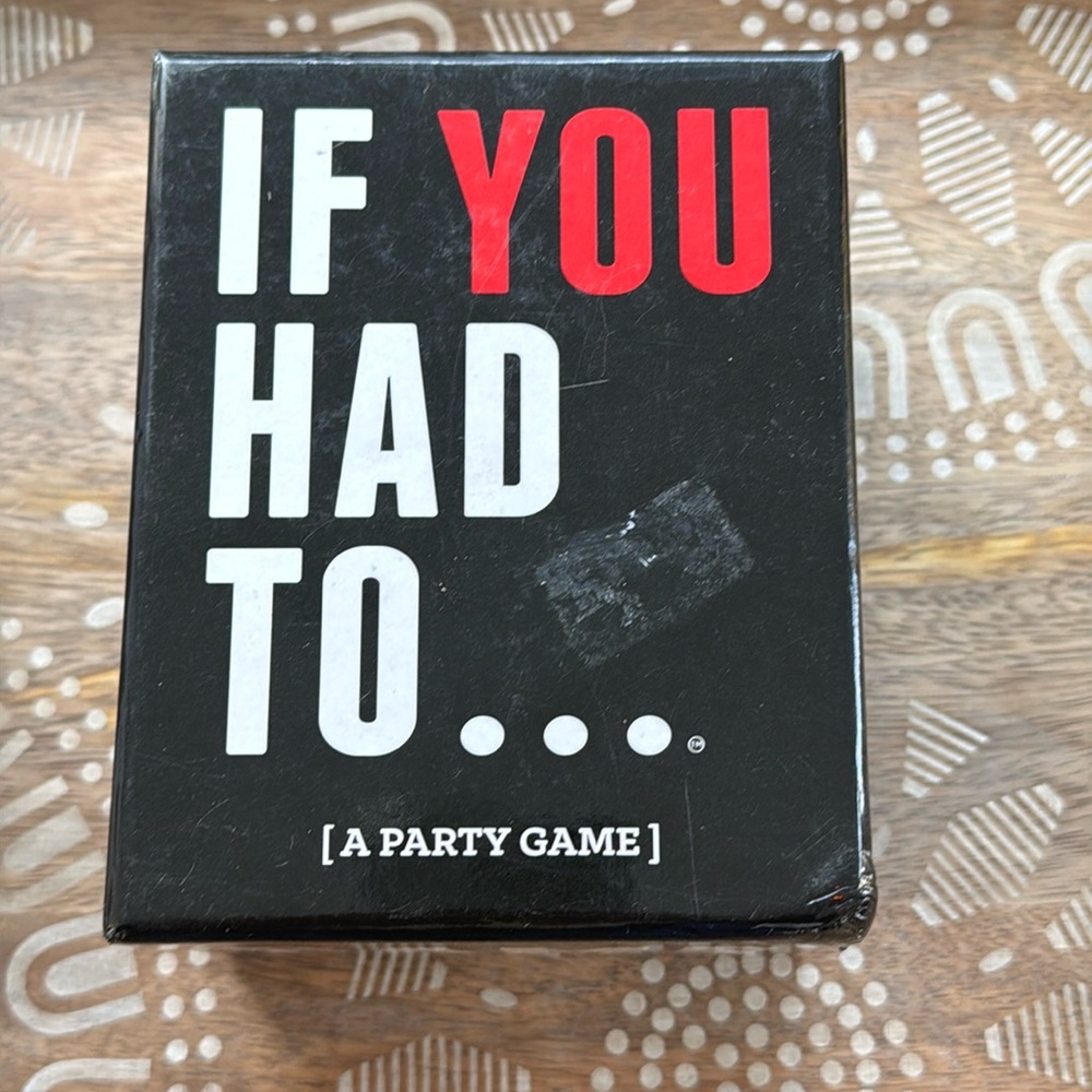 If You Had To A Party Game For Adults Card Game Complete